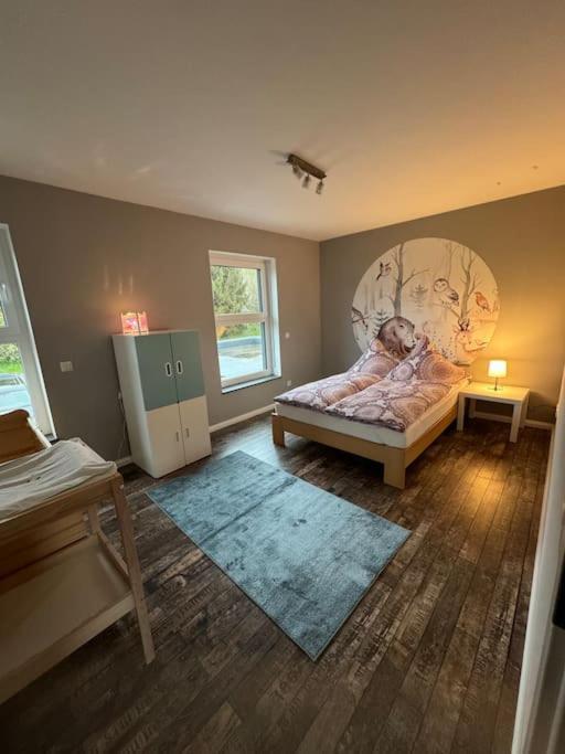 Modernes Ferienhaus In Uedersdorf Esterno foto