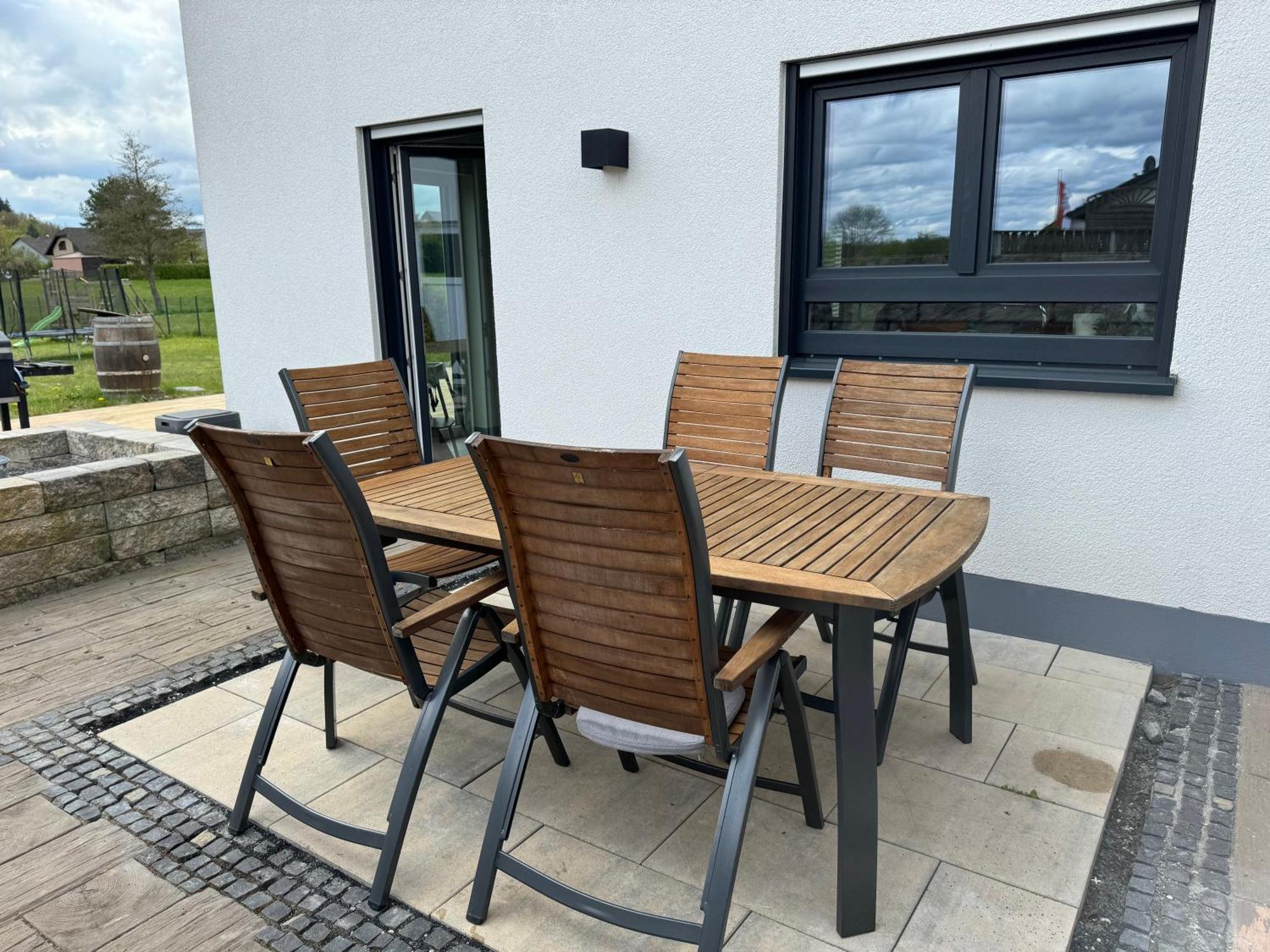 Modernes Ferienhaus In Uedersdorf Esterno foto